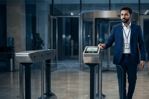 Premium Swing Barriers for Secure Entry | FlowFiz
