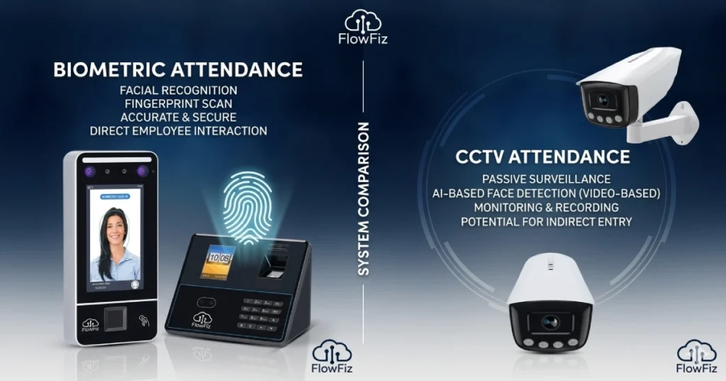 CCTV attendance VS biometric attendance
