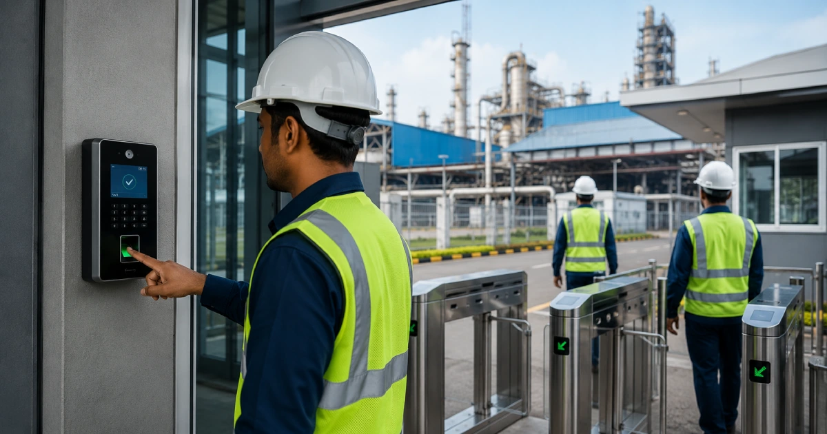 access control in a manufacturing plant